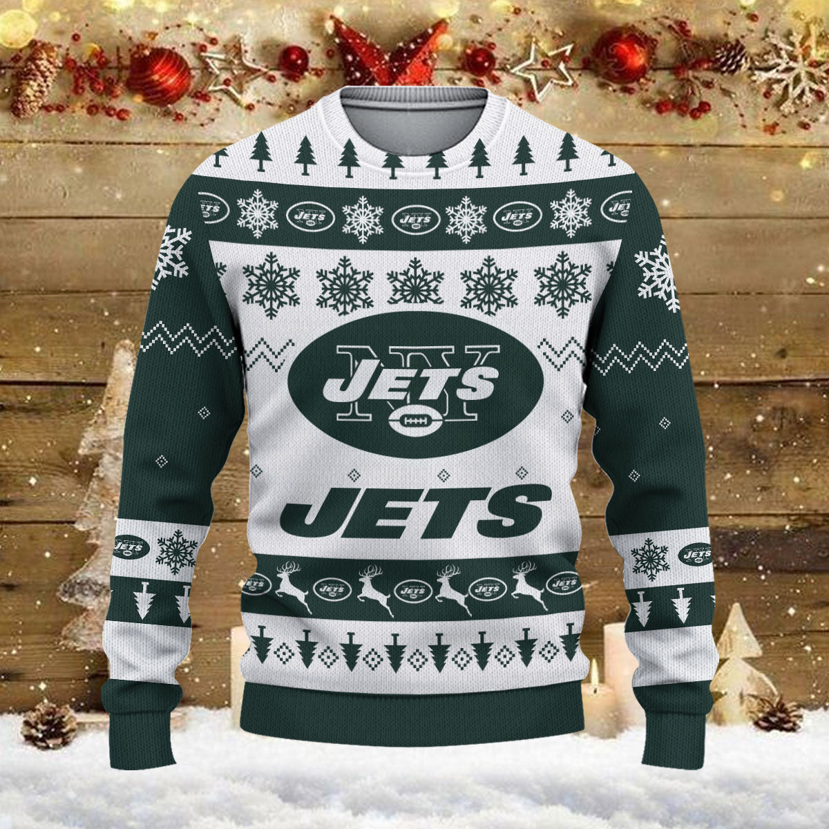 New York Jets Ugly Sweater - Christmas Gift 1024