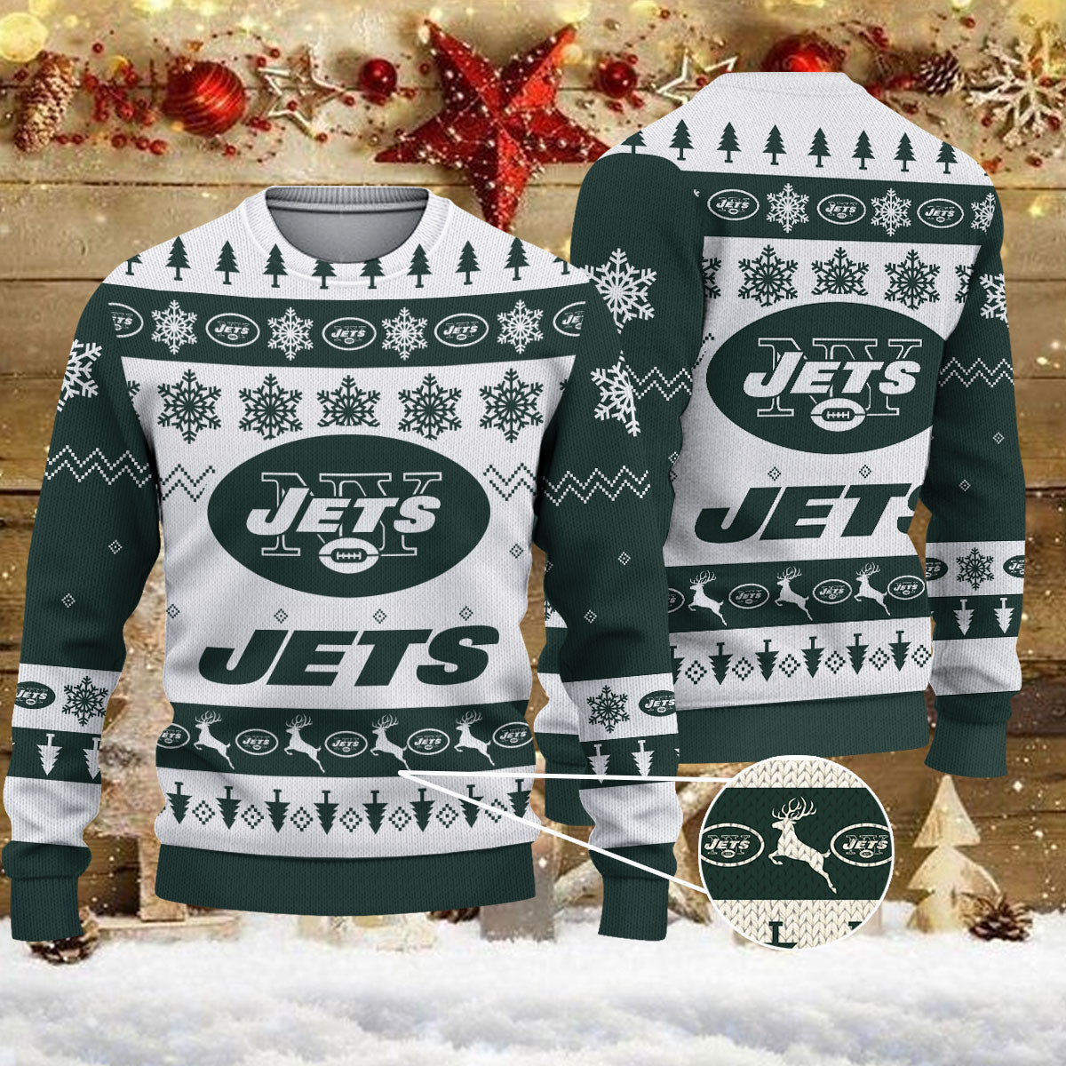 New York Jets Ugly Sweater - Christmas Gift 1024