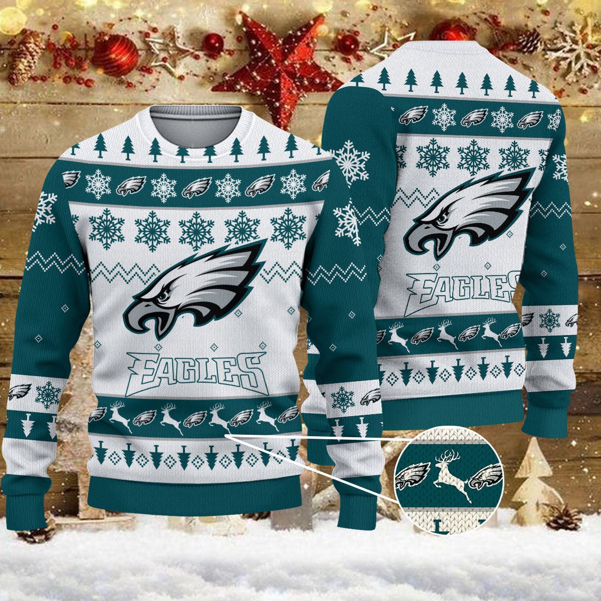 Philadelphia Eagles Ugly Sweater - Christmas Gift 1026
