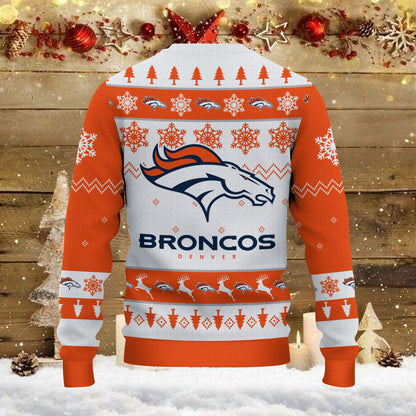 Denver Broncos Ugly Sweater - Christmas Gift 1010