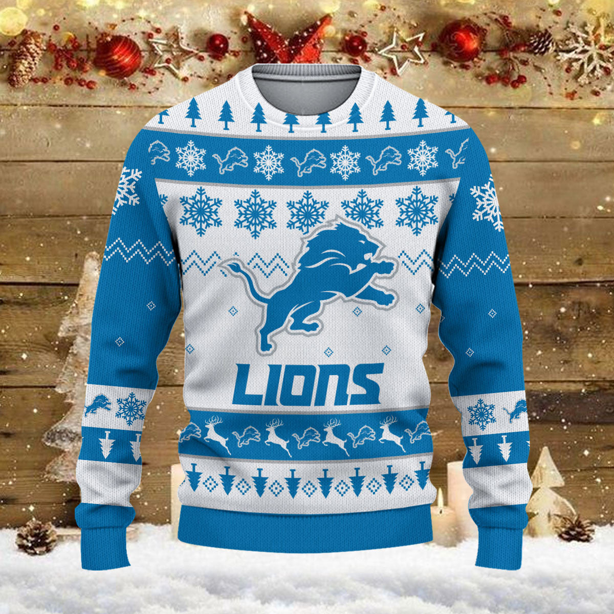 Detroit Lions Ugly Sweater - Christmas Gift 1011