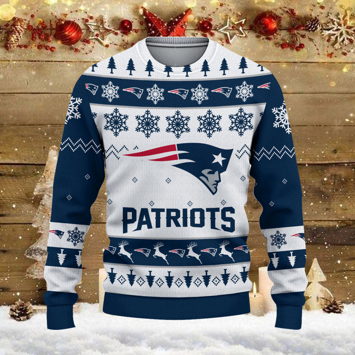 New England Patriots Ugly Sweater - Christmas Gift 1021
