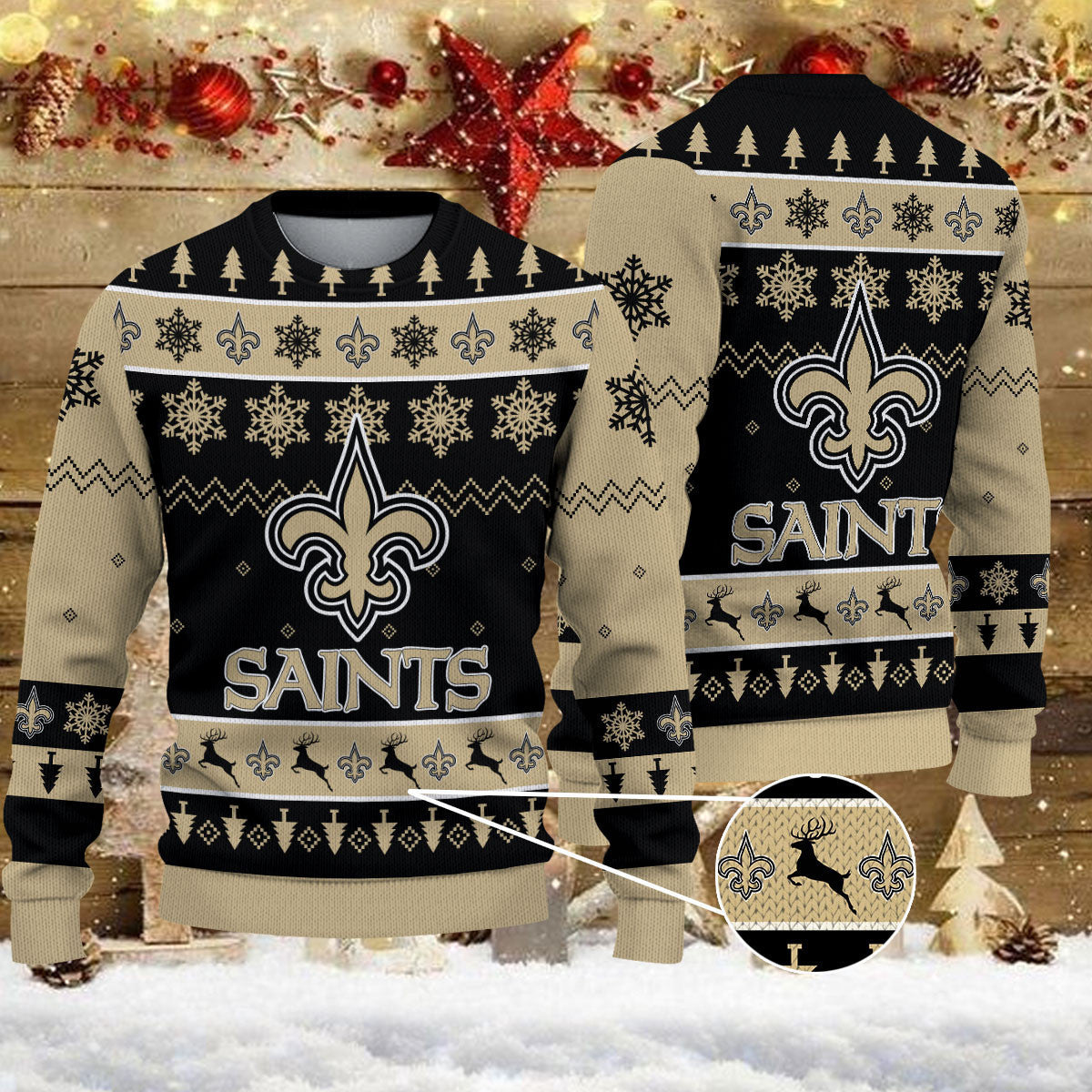 New Orleans Saints Ugly Sweater - Christmas Gift 1022