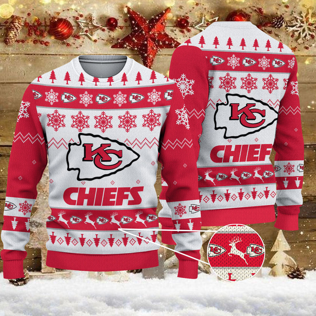Kansas City Chiefs Ugly Sweater - Christmas Gift 1016
