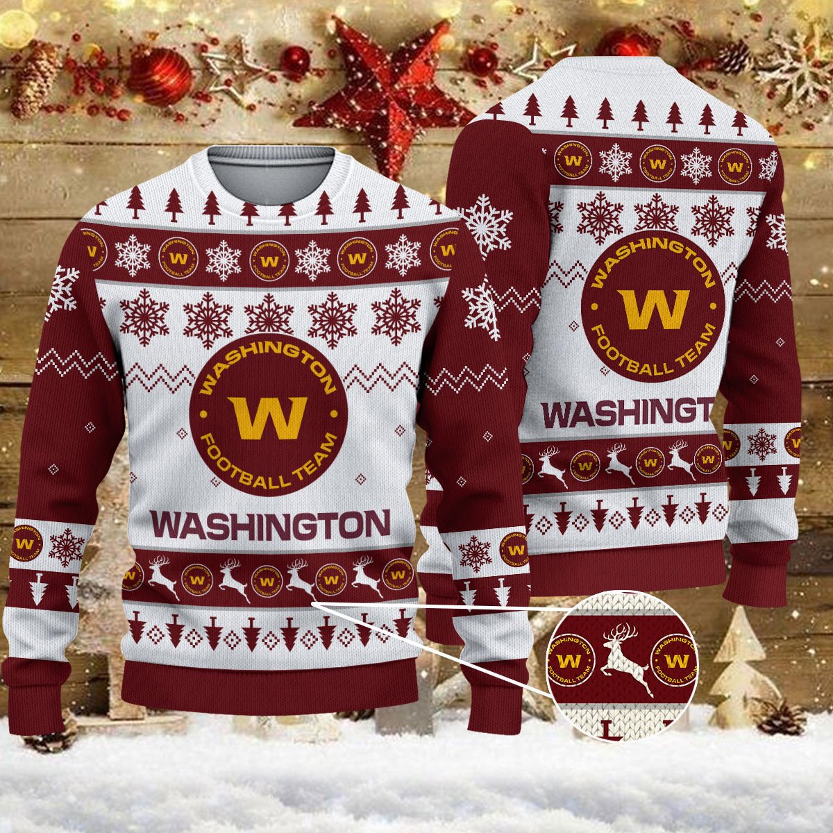 Washington Commanders Ugly Sweater - Christmas Gift 1032