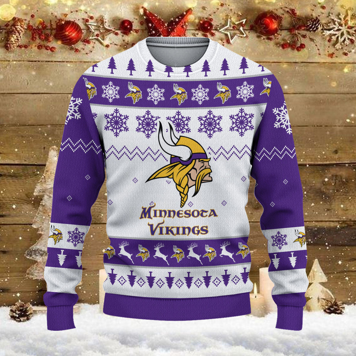 Minnesota Vikings Ugly Sweater - Christmas Gift 1020