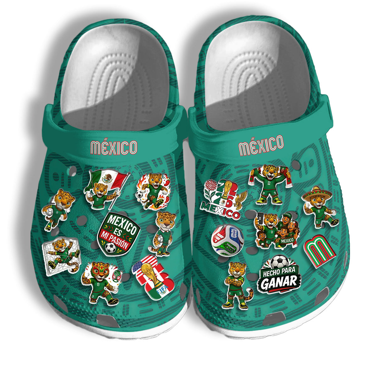 Mexico Clogs WC2026 Green - Charms Gift Set