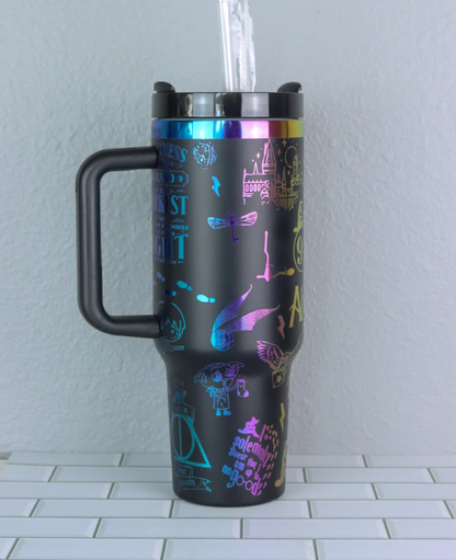 Wizards and Wands Rainbow Tumbler- 406TTTB138