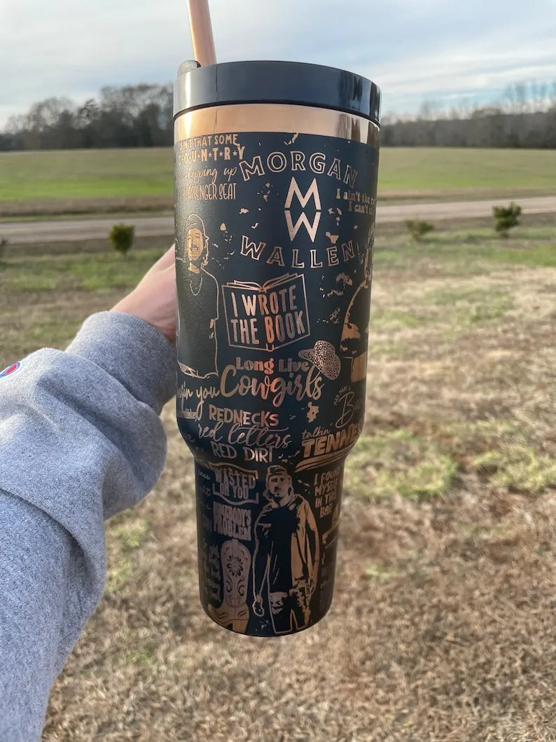 Wallen 40oz Tumbler TW75 - Gift For Country Music Fan