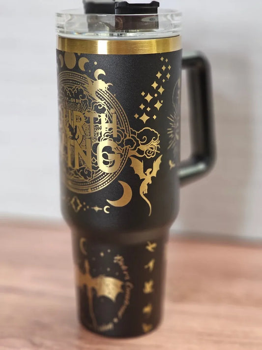 Dragon Fantasy Fourth Wing 40oz Tumbler - Gift For Book Lover TW73