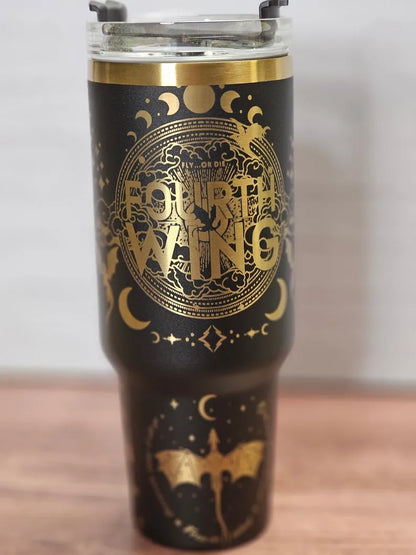 Dragon Fantasy Fourth Wing 40oz Tumbler - Gift For Book Lover TW73