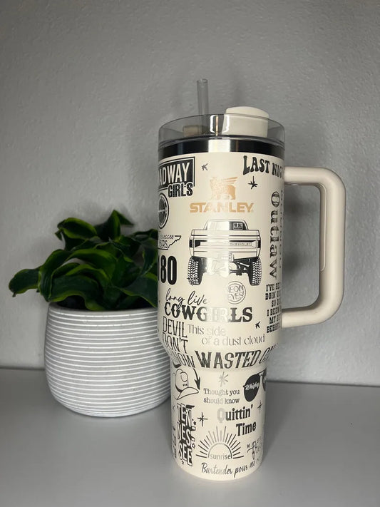 Wallen 40oz Tumbler TW78 - Gift For Country Music Fan