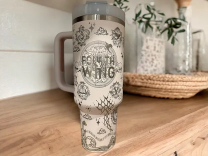 Dragon Fantasy Fourth Wing 40oz Tumbler - Gift For Book Lover TW71