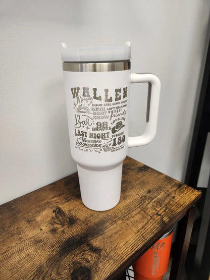 Wallen 40oz Tumbler TW83 - Gift For Country Music Fan