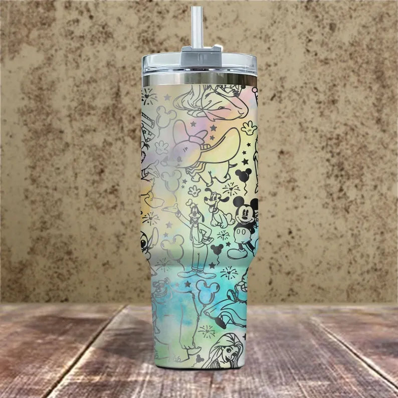 40oz DN Love Tumbler - Gift for Disney fan TW89