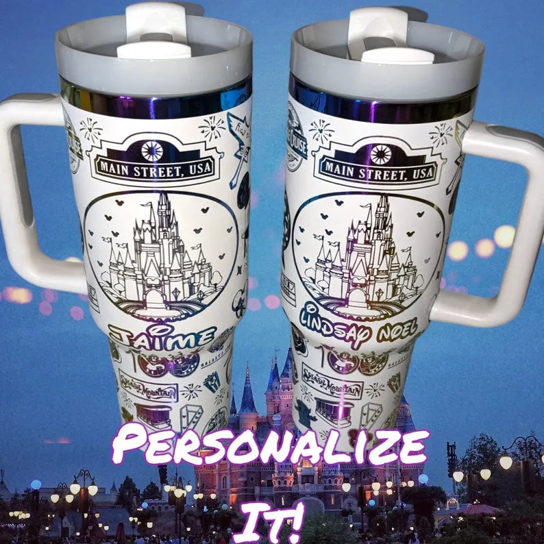 40oz Quencher MAGICAL Theme Park Vacation Tumbler TW48