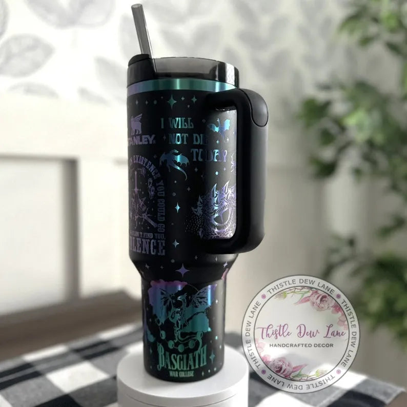 Dragon Fantasy Fourth Wing 40oz Tumbler - Gift For Book Lover TW68