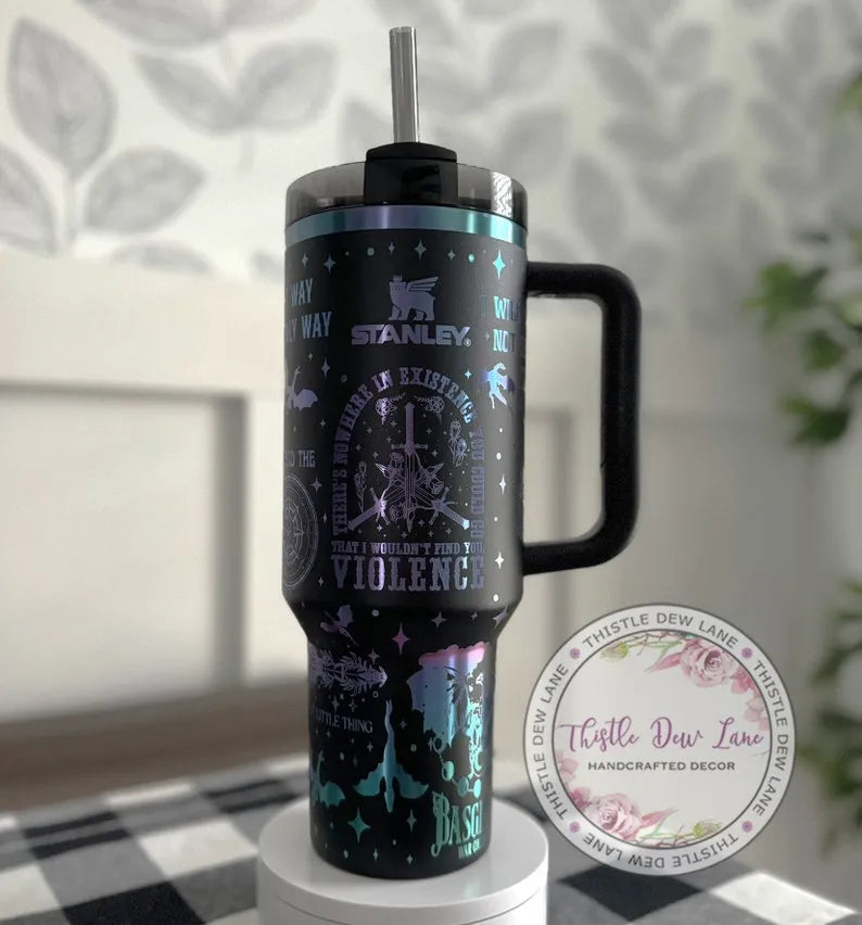 Dragon Fantasy Fourth Wing 40oz Tumbler - Gift For Book Lover TW68