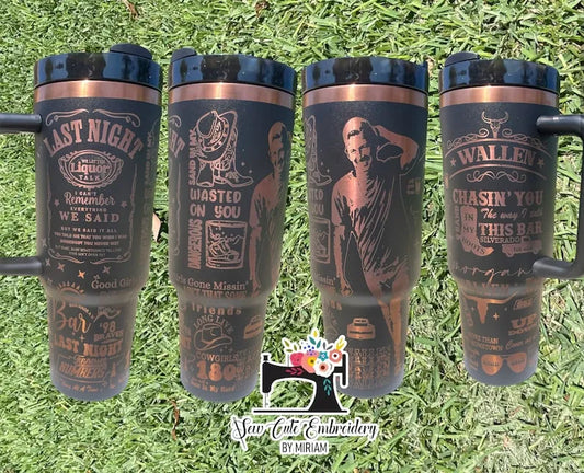 Wallen 40oz Tumbler TW76 - Gift For Country Music Fan