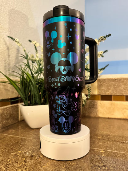 Mouse Disney Parks Best Day Ever Engraved Tumbler 40oz