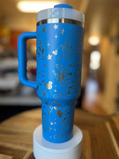 Mouse Sorcerer Engraved Tumbler 40oz