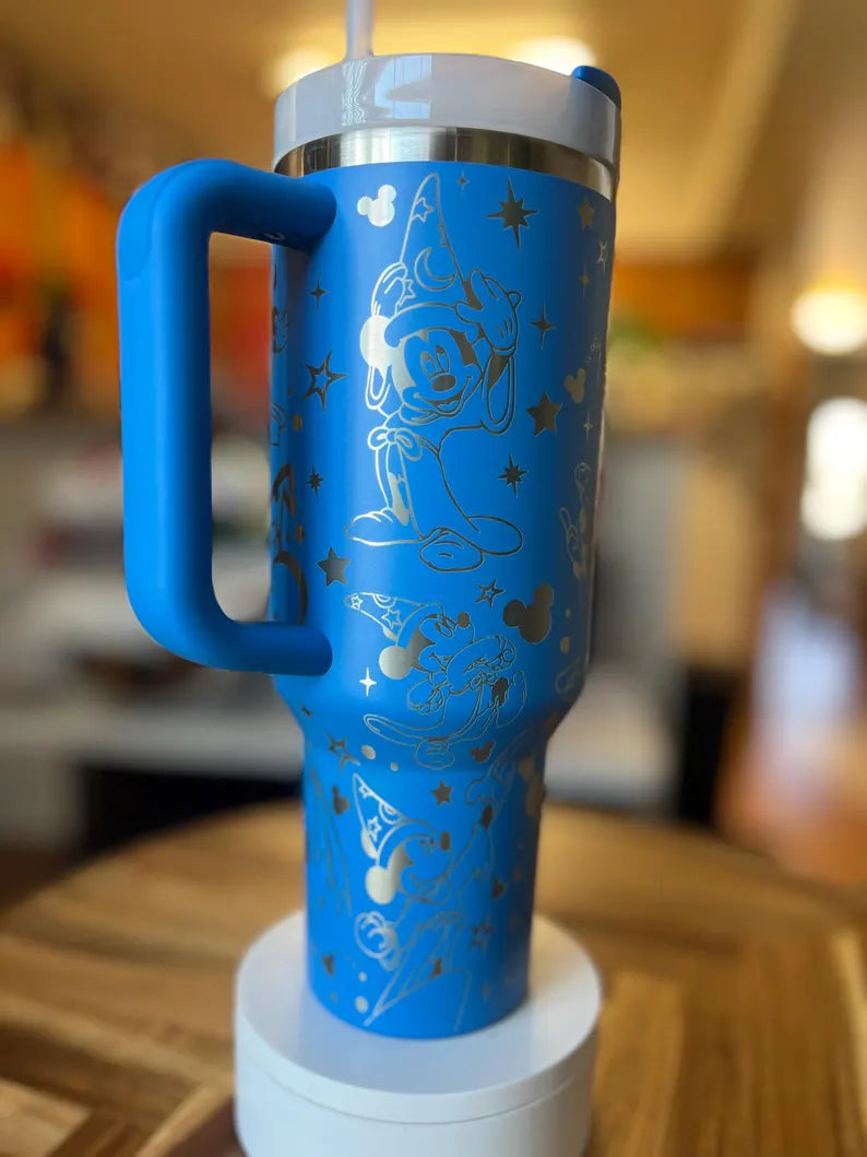 Mouse Sorcerer Engraved Tumbler 40oz