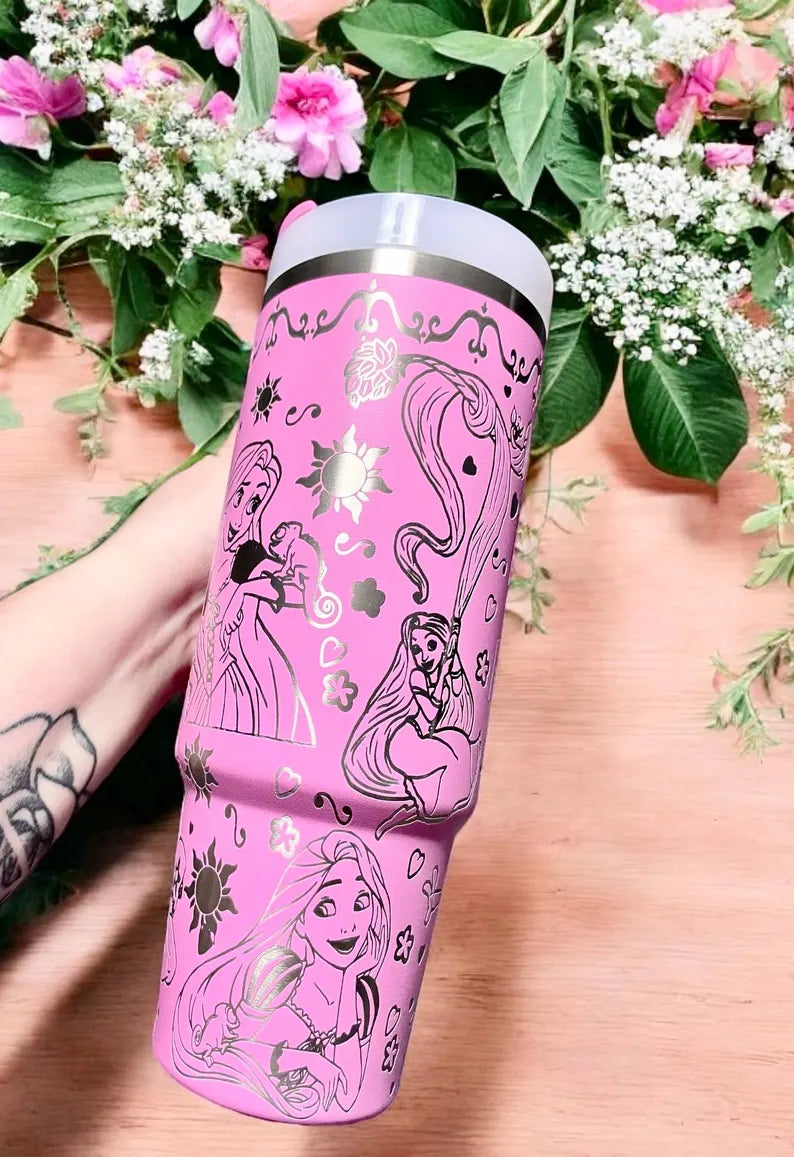 Tangled Engraved Tumbler 40oz