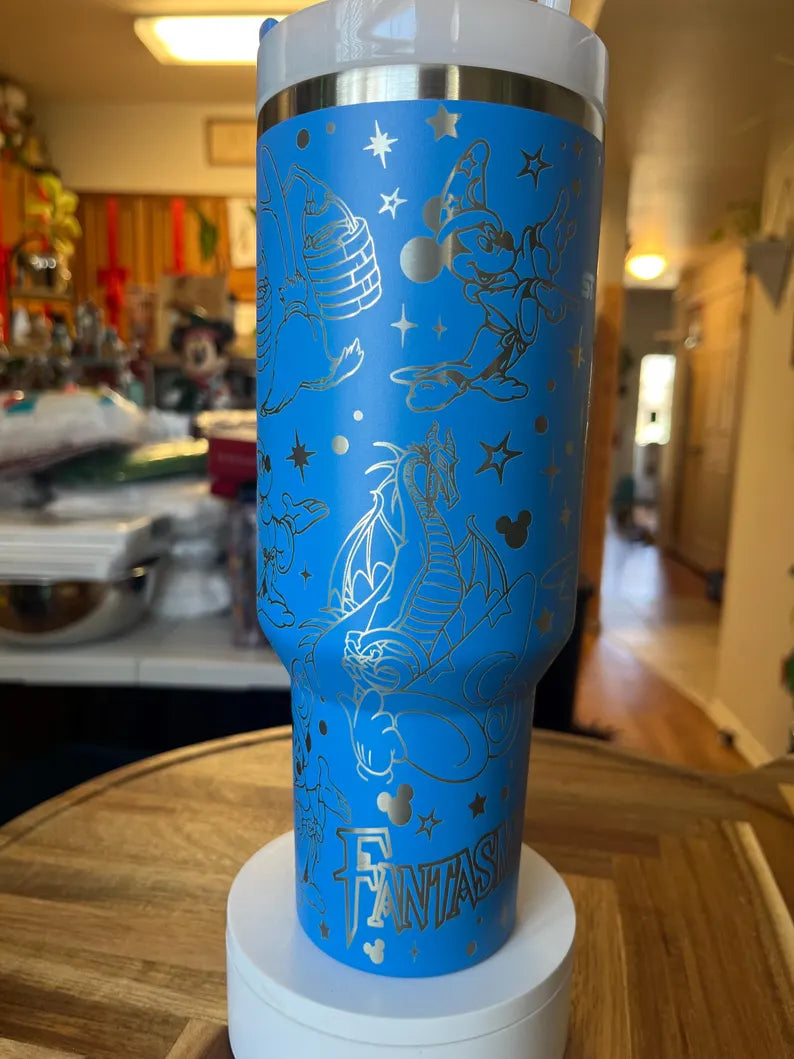 Mouse Sorcerer Engraved Tumbler 40oz
