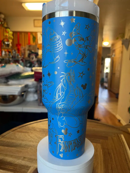 Mouse Sorcerer Engraved Tumbler 40oz