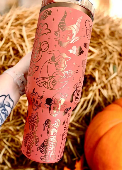 DN Halloween Personalized Name Engraved Tumbler 40oz