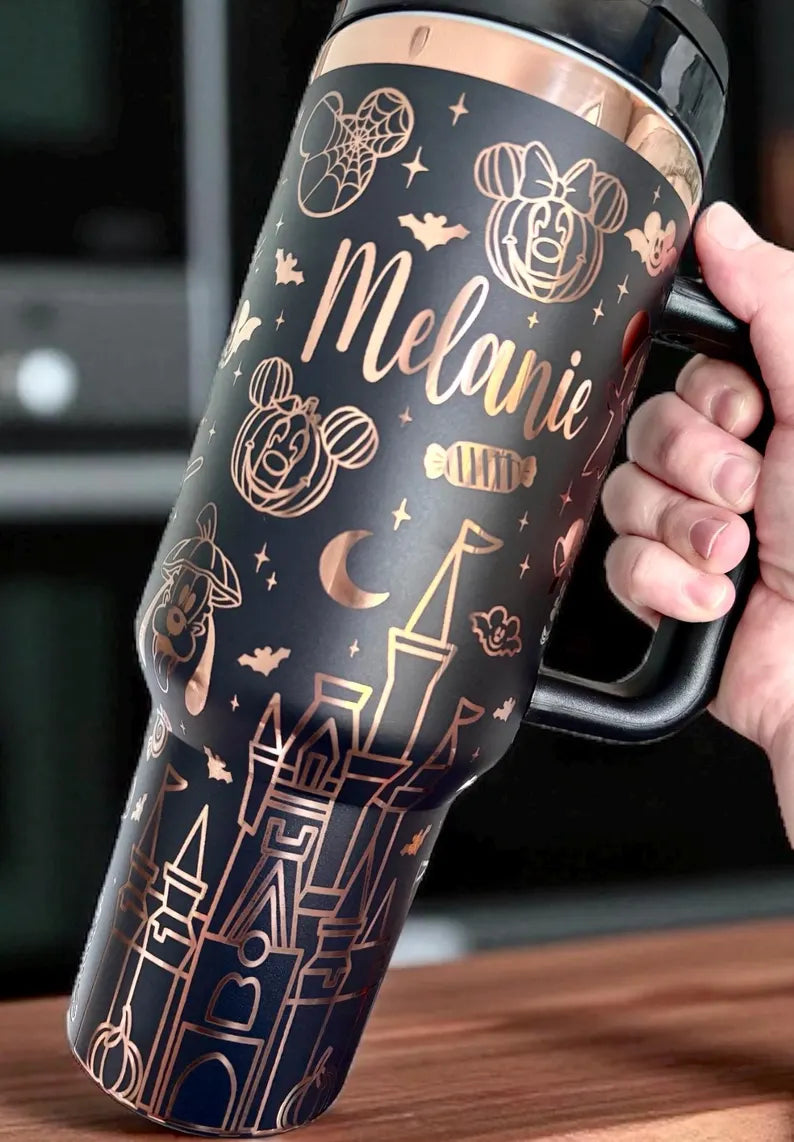 DN Halloween Personalized Name Engraved Tumbler 40oz