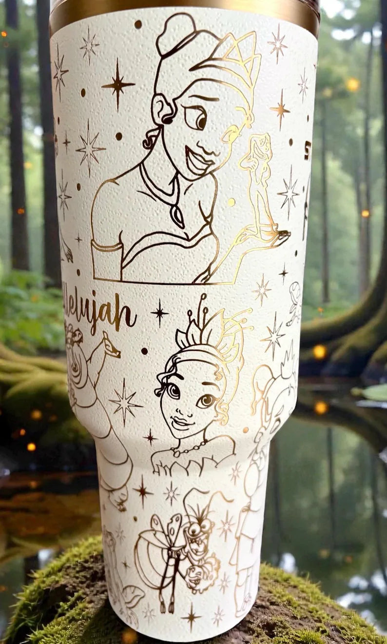 Princess and the Frog Personalized Engraved Tumbler 40oz
