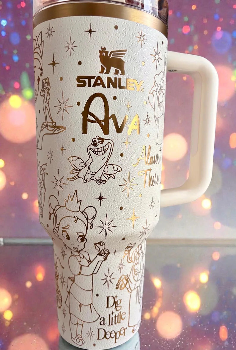Princess and the Frog Personalized Engraved Tumbler 40oz