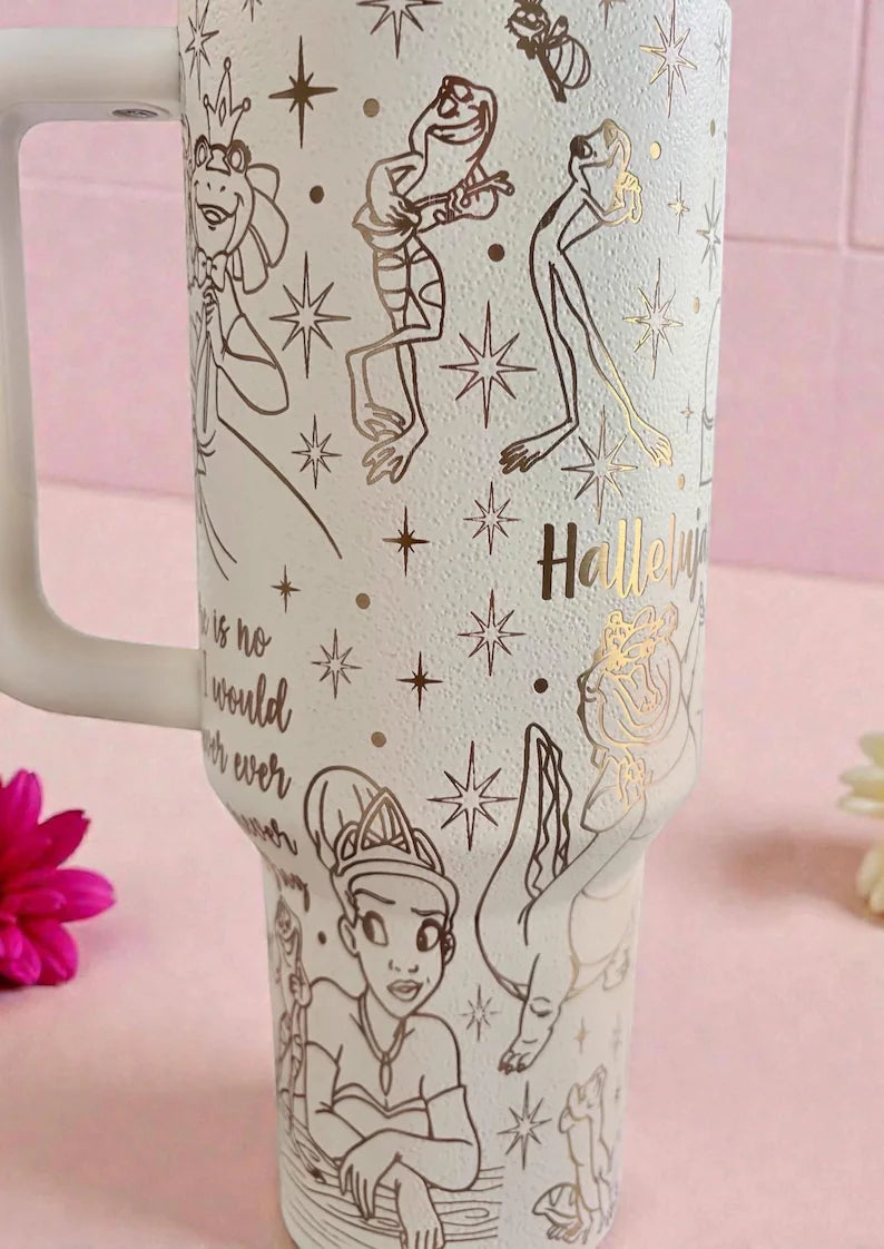 Princess and the Frog Personalized Engraved Tumbler 40oz