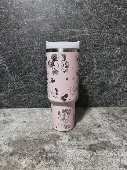 Mickey Minnie Mouse Engraved Tumbler 40oz