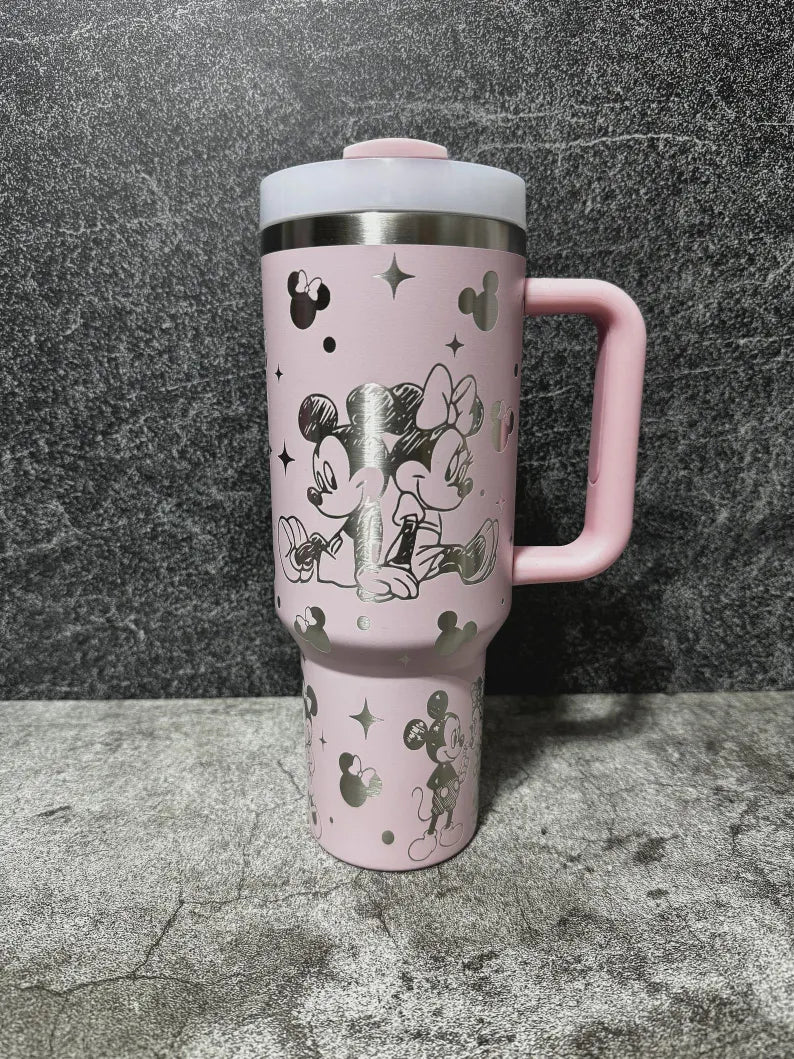 Mickey Minnie Mouse Engraved Tumbler 40oz