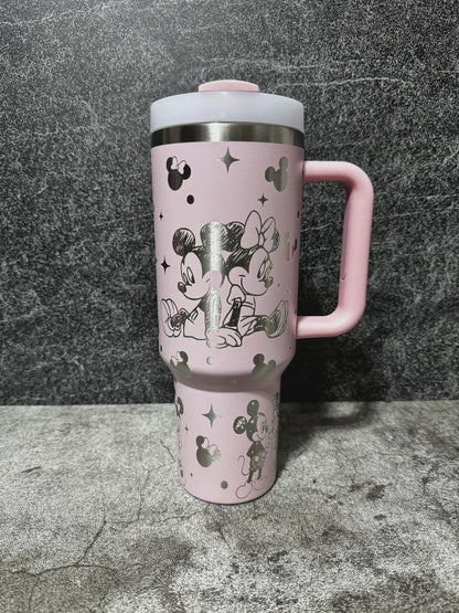 Mickey Minnie Mouse Engraved Tumbler 40oz