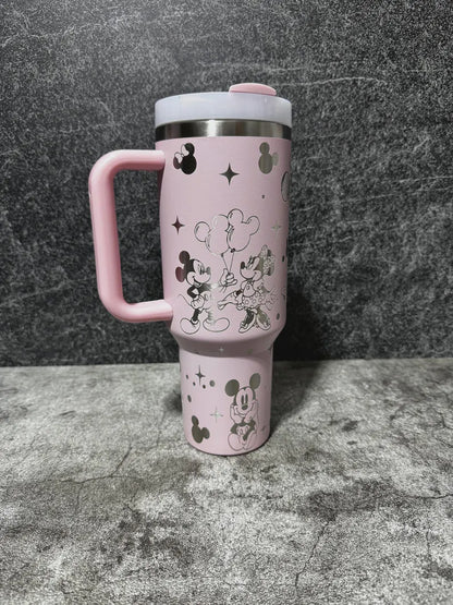 Mickey Minnie Mouse Engraved Tumbler 40oz