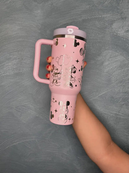 Mickey Minnie Mouse Engraved Tumbler 40oz
