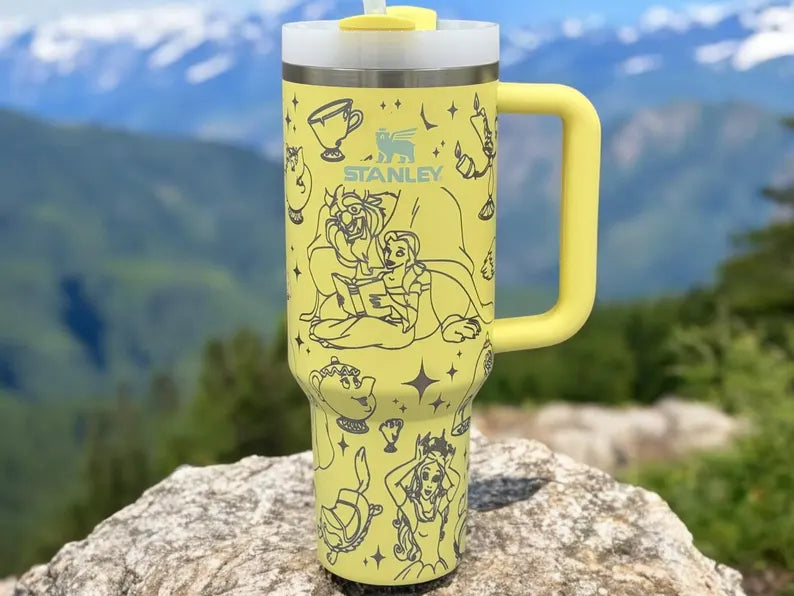 Beauty and the Beast Engraved Tumbler 40oz