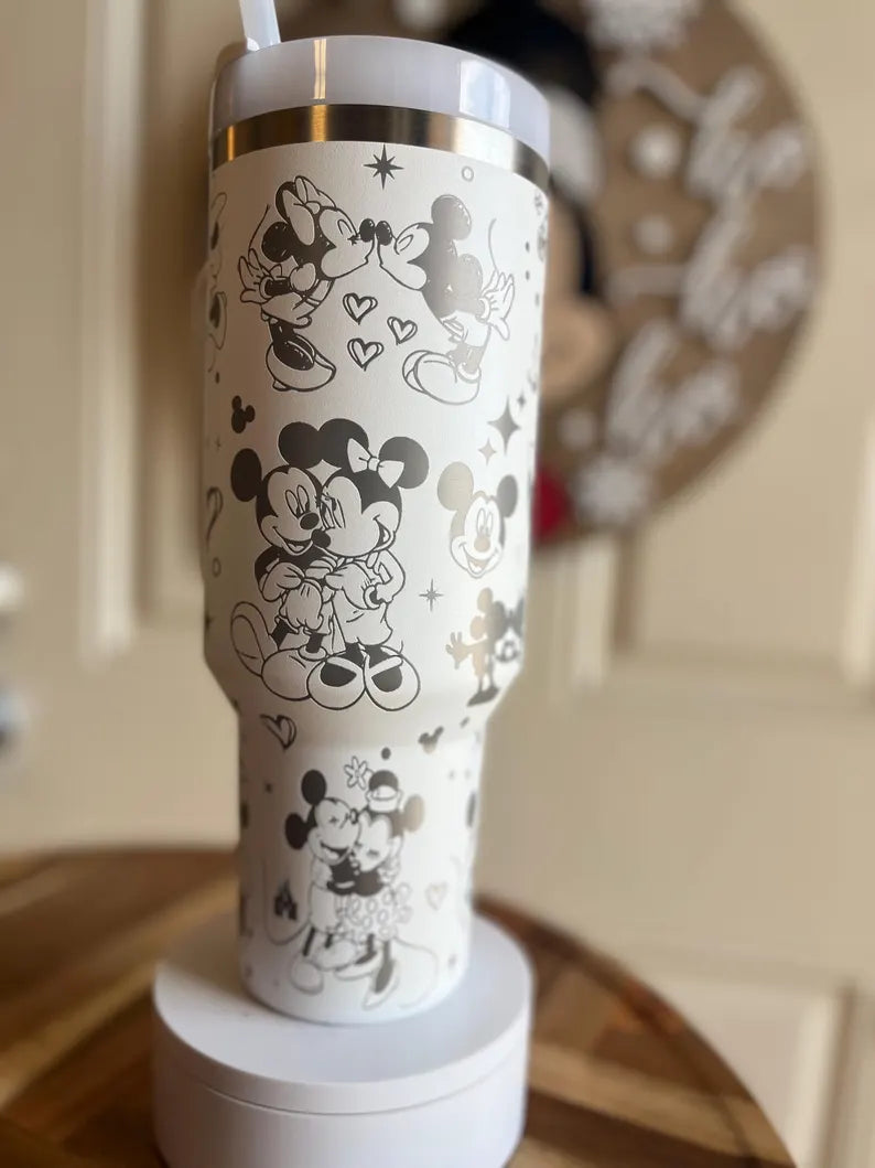 Mouse Love Engraved Tumbler 40oz