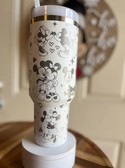Mouse Love Engraved Tumbler 40oz