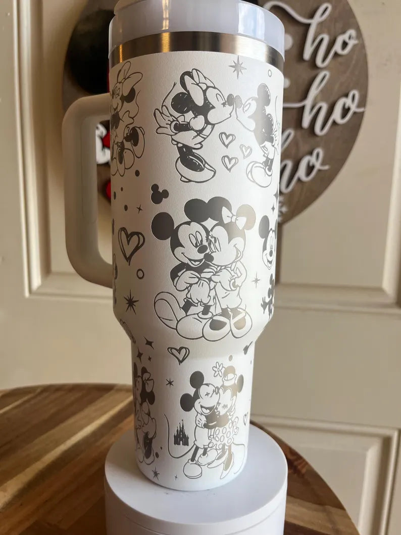 Mouse Love Engraved Tumbler 40oz