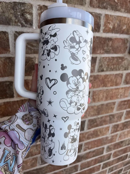 Mouse Love Engraved Tumbler 40oz