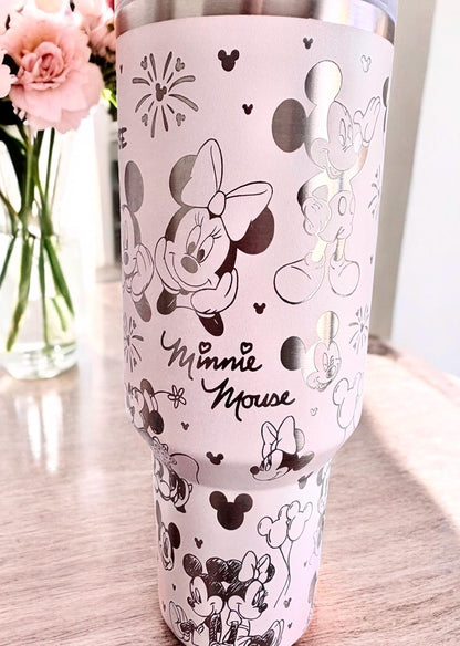 Mickey Minnie Engraved Tumbler 40oz