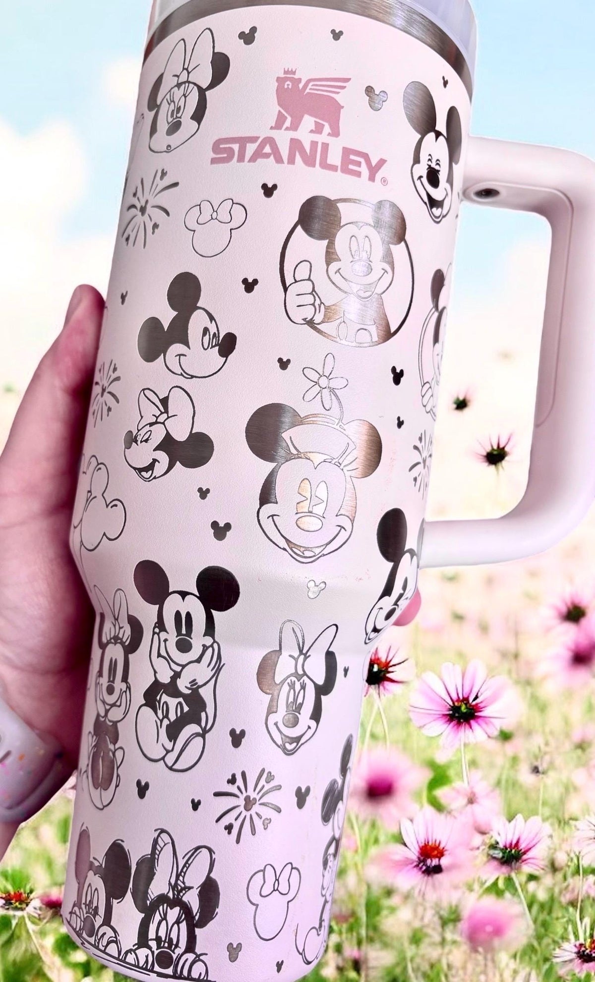 Mickey Minnie Engraved Tumbler 40oz