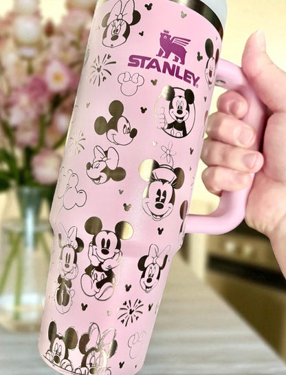 Mickey Minnie Engraved Tumbler 40oz