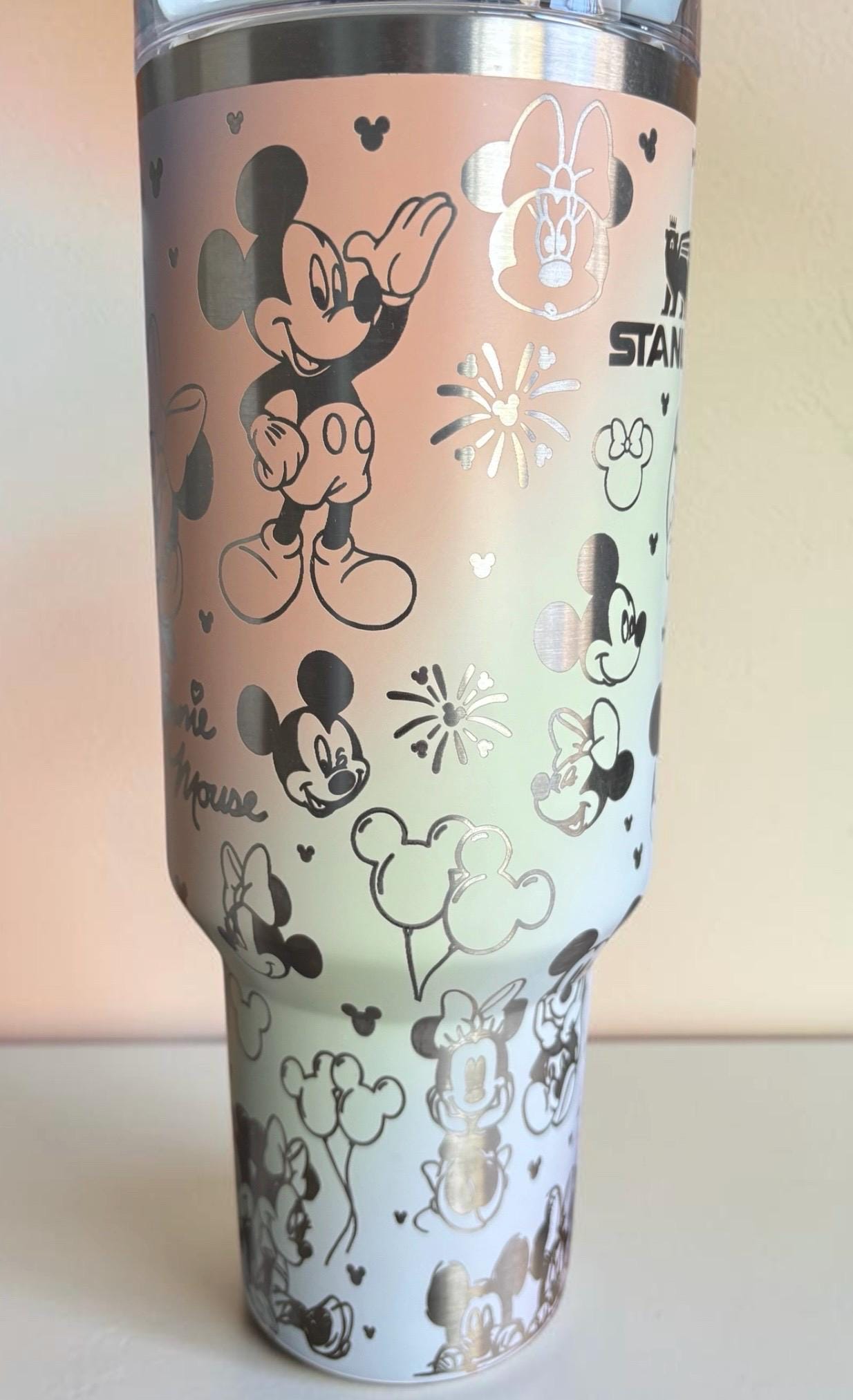 Mickey Minnie Engraved Tumbler 40oz
