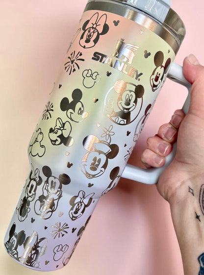 Mickey Minnie Engraved Tumbler 40oz