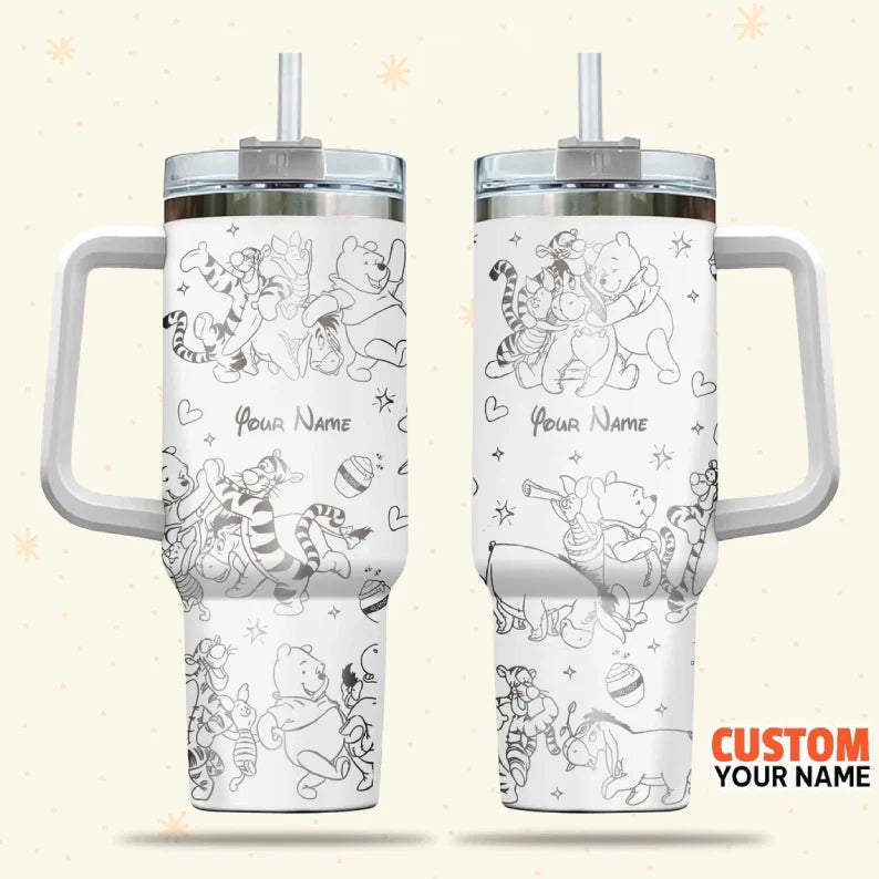 40 Oz DN Characters Tumbler - Personalized Tumbler TZ15